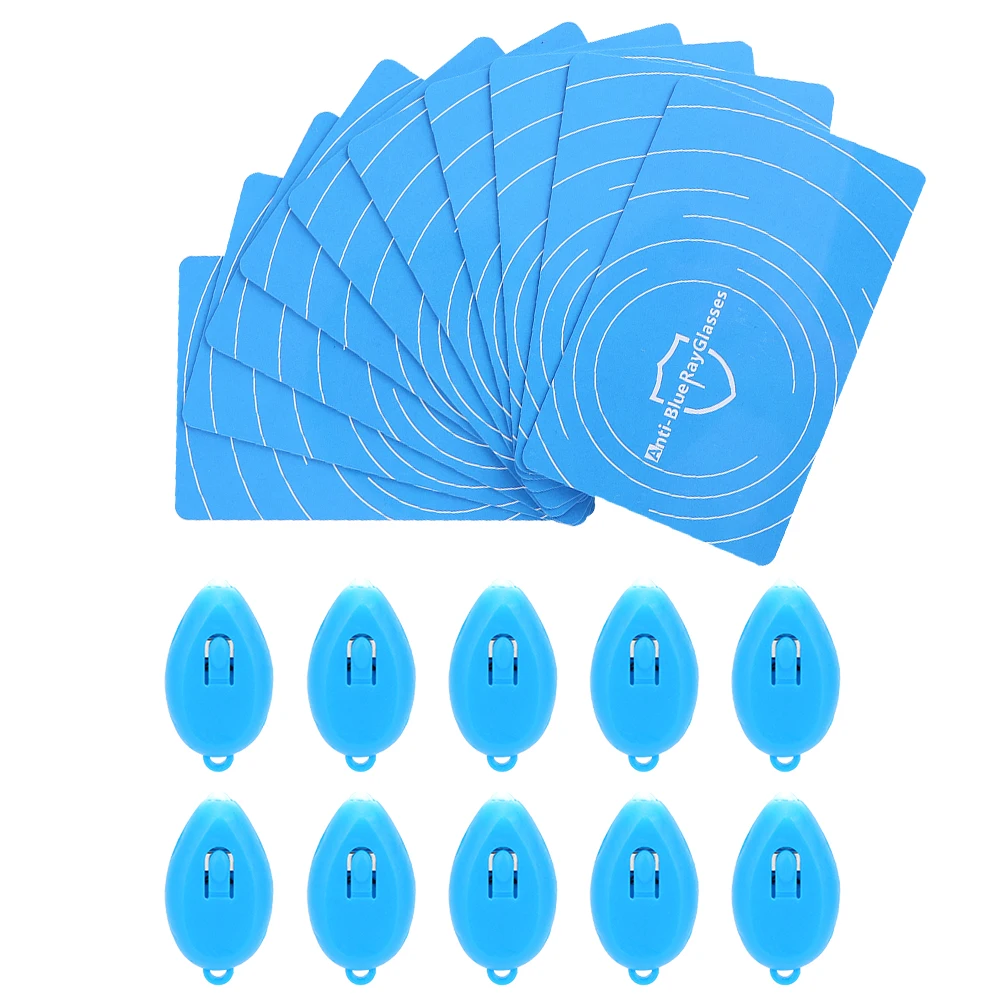 10Set Anti-Blue Light Test Card Blue Light Generator Test Light Glasses Lens UV Test Accessory Blue Light Detection Kit Reusable
