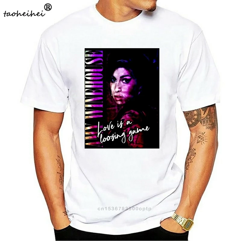 Amy Winehouse Tribute Tee Винтажный стиль Топы футболка высокого качества футболки | Женская