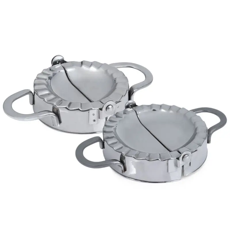 Из нержавеющей стали клецки чайник тесто резак форма для пирогов Кондитерские инструменты сложить и пресс, серебро M