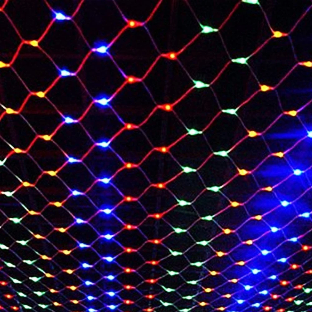 3x2M Christmas Garlands LED String Valentine Net Lights Fairy Party Garden Wedding Outdoor Decoration Curtain Lights String 1