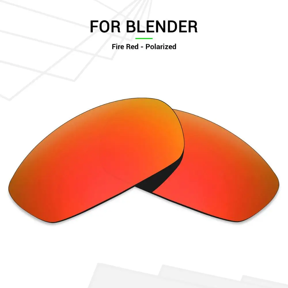 Поляризованные Сменные линзы Mryok для солнцезащитных очков Oakley Blender Fire Red |