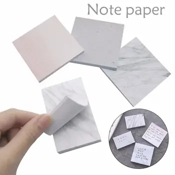 

Marble Square Memo Stickers Notes Creative Note Sticky School Supplies Bookmark Student