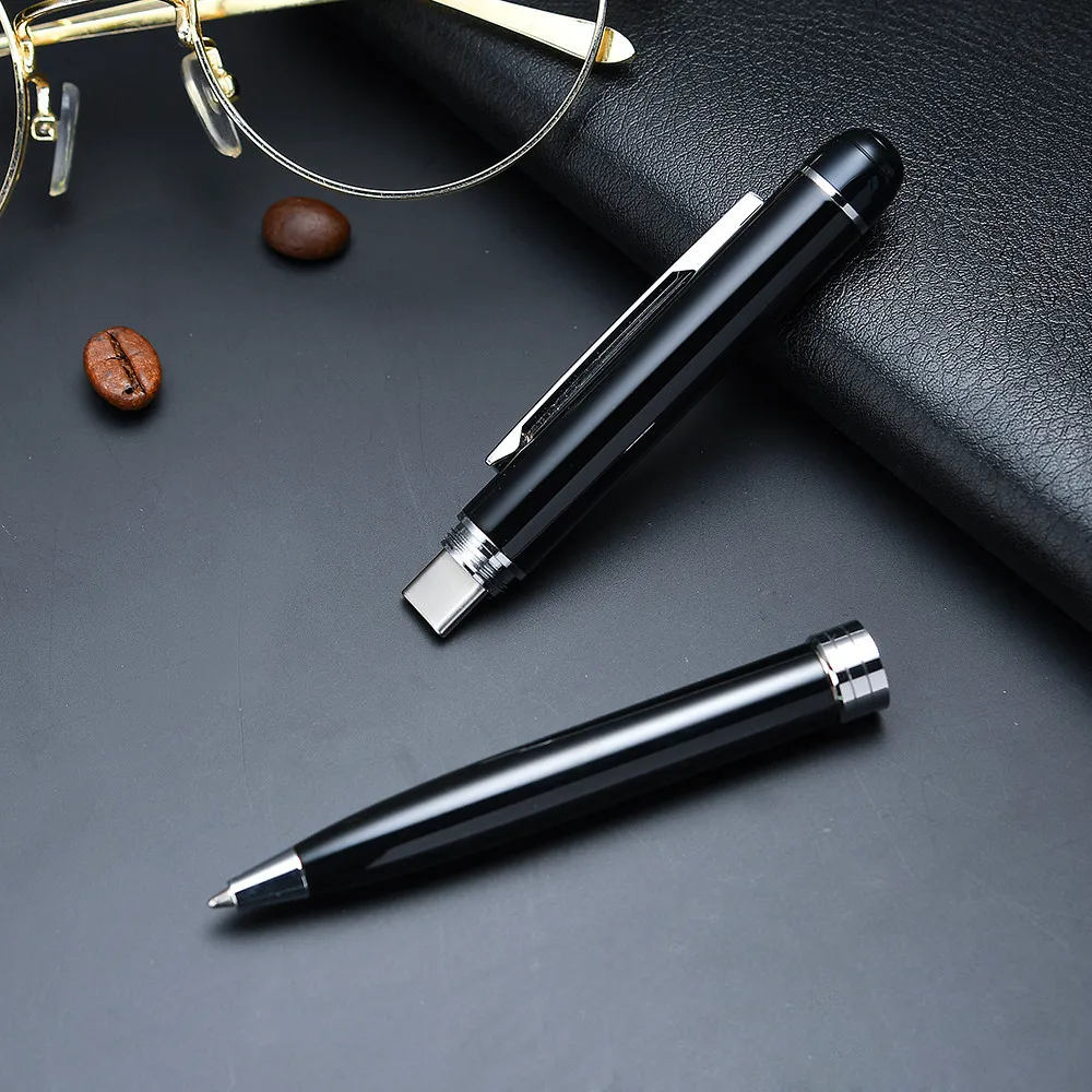 16GB OTG USB Type-C Flash Drive U Disk iPen Office Business Black Ballpoint Pen brand new and high quality HOT#G20