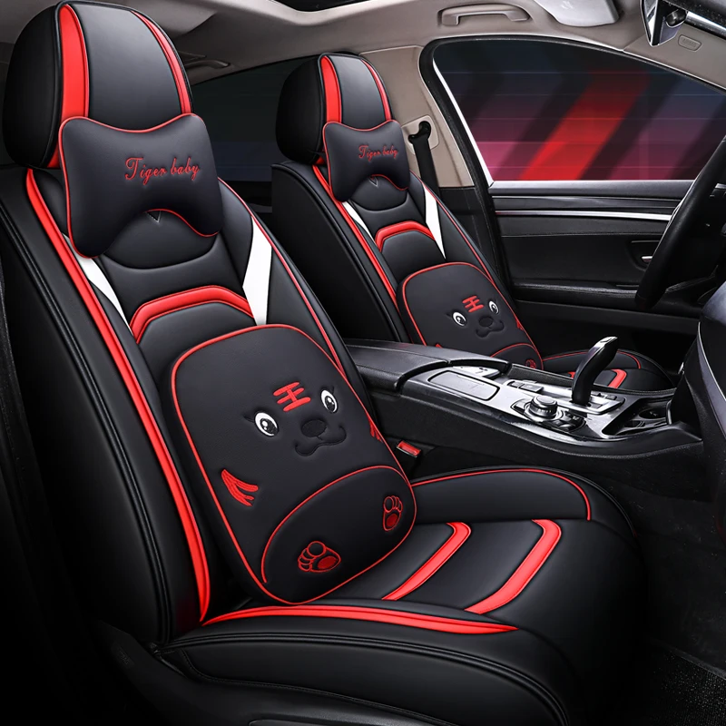 Full Coverage Eco-leather auto seats covers PU Leather Car Seat Covers for great wall haval h2 h5 h6 h9 hover | Автомобили и