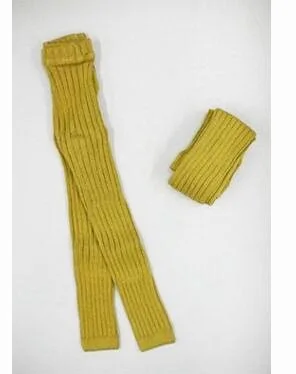 ; леггинсы для девочек; обтягивающие леггинсы в полоску для девочек; детская одежда с высокой талией для девочек; одежда для малышей длиной до щиколотки - Цвет: mustard