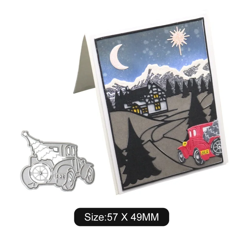 

On The Way Home Driving Pattern DIY Carbon Steel Cutting Dies for Scrapbook