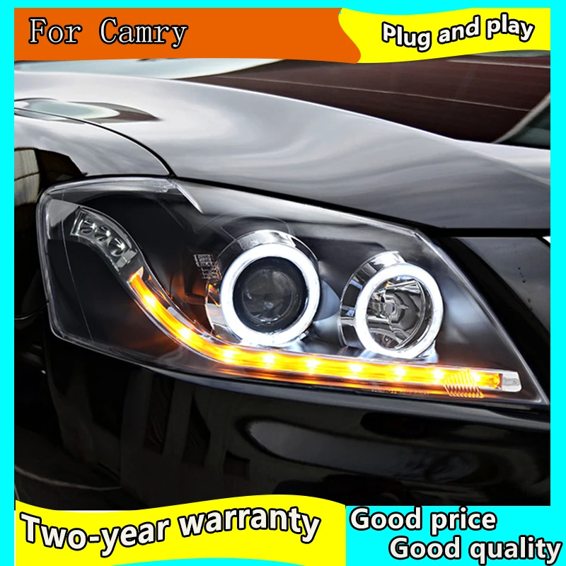 Автомобильный Стайлинг для Toyota 2009-2011 фара Camry светодиодная фара дальнего света Camry светодиодный DRL динамический поворотный сигнал hid аксессуары для фар