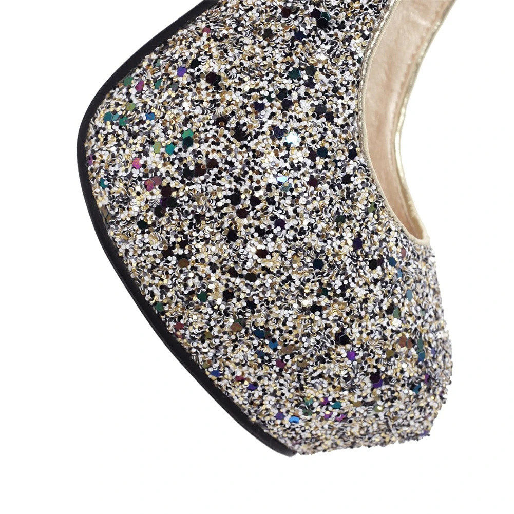 BONJOMARISA New 33-43 Sweet Shallow Bride Shoes Woman Wedding Party Shining Shoes Ladies White High Heels Pumps Women 2019 BONJOMARISA New 33-43 Sweet Shallow Bride Shoes Woman Wedding Party Shining Shoes Ladies White High Heels Pumps Women 2019