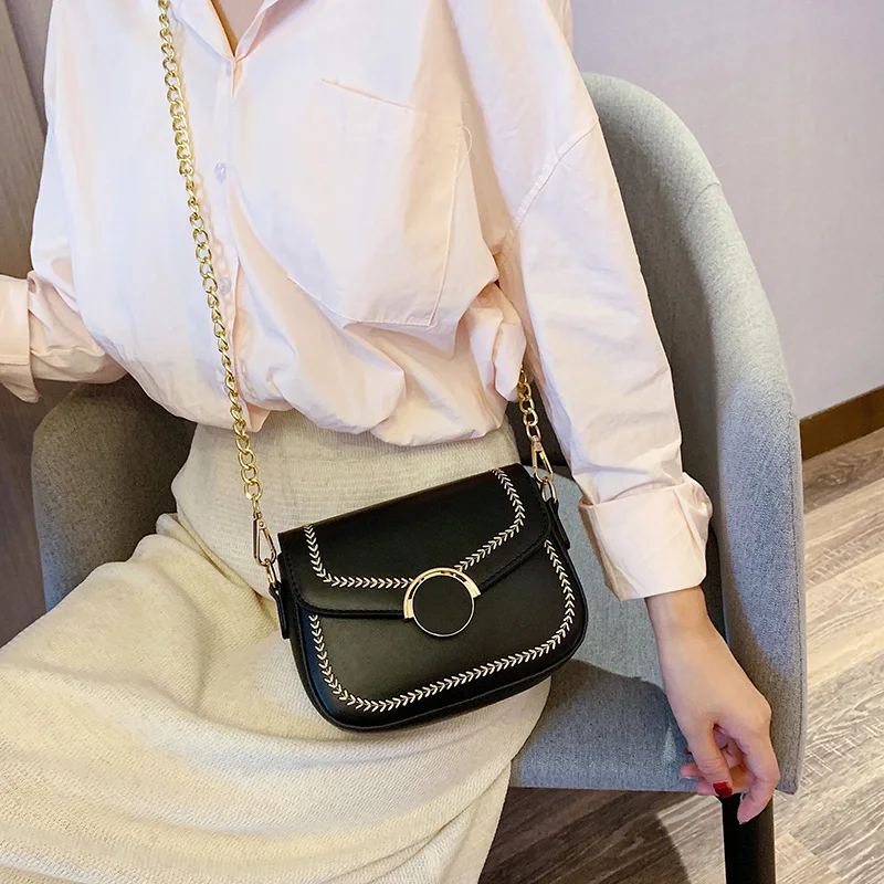Мода Чистая ПУ кожа цепи сумки для женщин bolsa feminina сумки через плечо для женщин кошельки и сумки через плечо