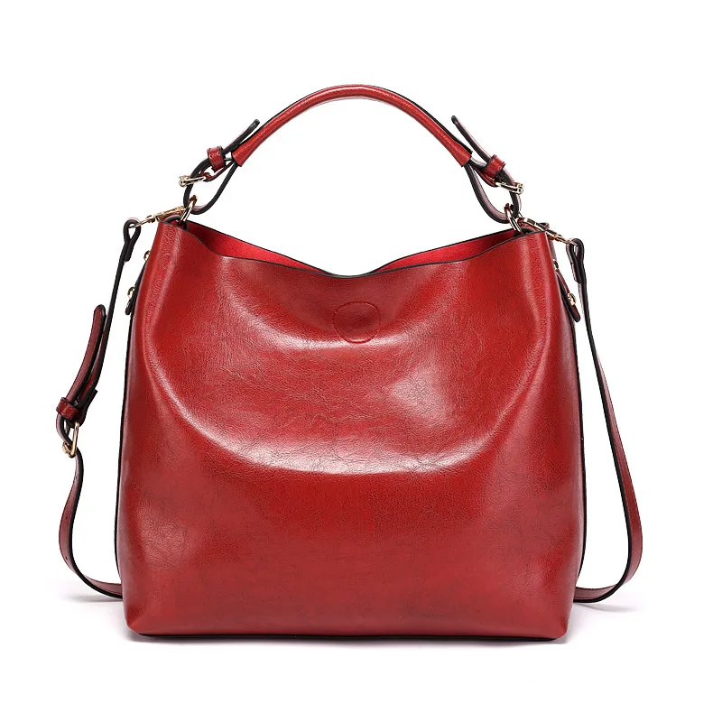 Women's single shoulder bag oblique satchel bag simple handbag European and American retro mother bag