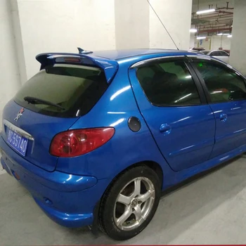 

For Peugeot 206 Spoiler High Quality ABS Material Car Rear Wing Primer Rear Spoiler for Peugeot 206 207 2008-2011 Spoiler