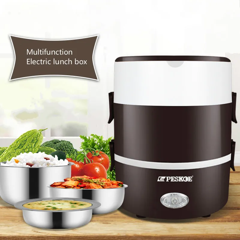 Heating insulation lunch box electric heating lunch box office worker