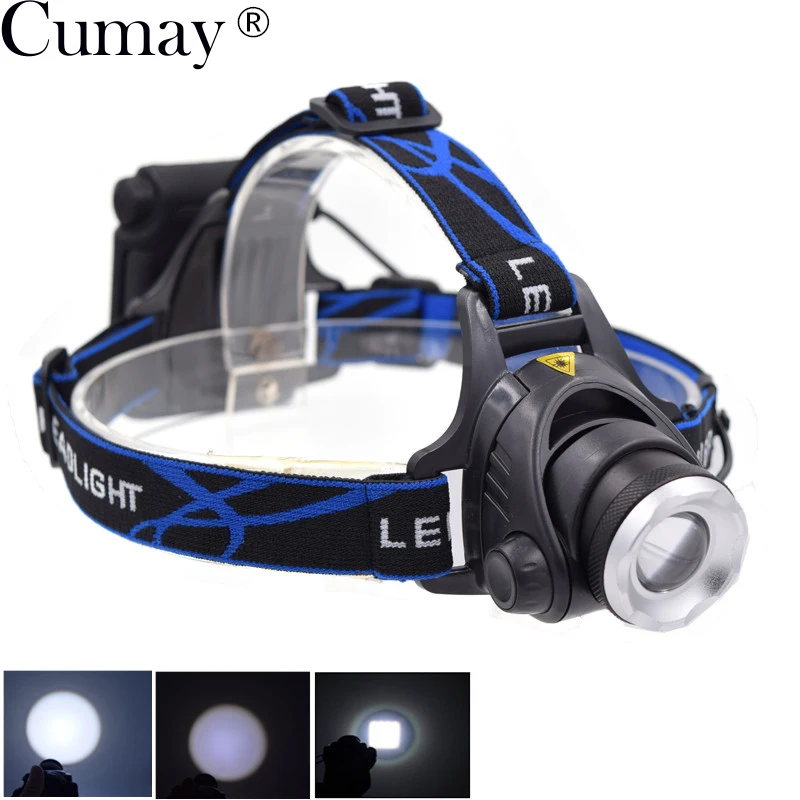 

Super bright Camping Headlamp 2000LM 10W XML-T6 LED Headlight Head Light Hoofdlamp linternas frontales cabeza By 4* AA Battery