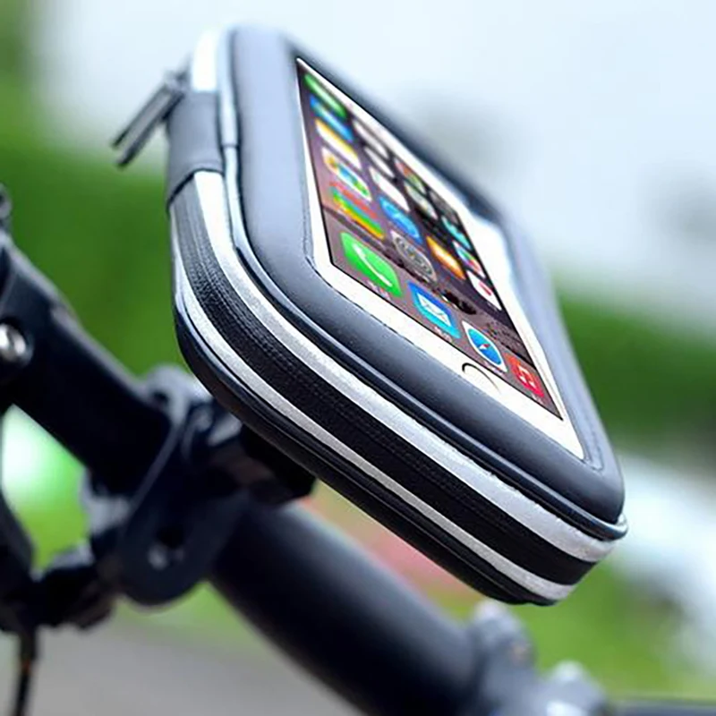 Держатель для телефона сумки MTB велосипед мотоцикл Анти-падение Регулируемый зажим водонепроницаемый велосипедный сотовый телефон сумки чехол для iPhone Xiaomi
