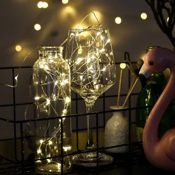 

LED String lights 10M 5M 3M 2M Copper wire Fairy light Christmas Wedding Party Decoration Powered by Battery USB led Strip lamp