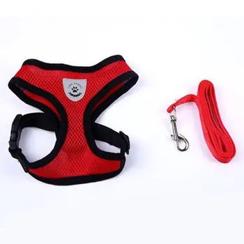 

2018 New Breathable Washable Pet Leash Strap StrConvnient Dog Vest-stylet Dress Bow Harness Dog leash Set for Small Dog Cat Pet