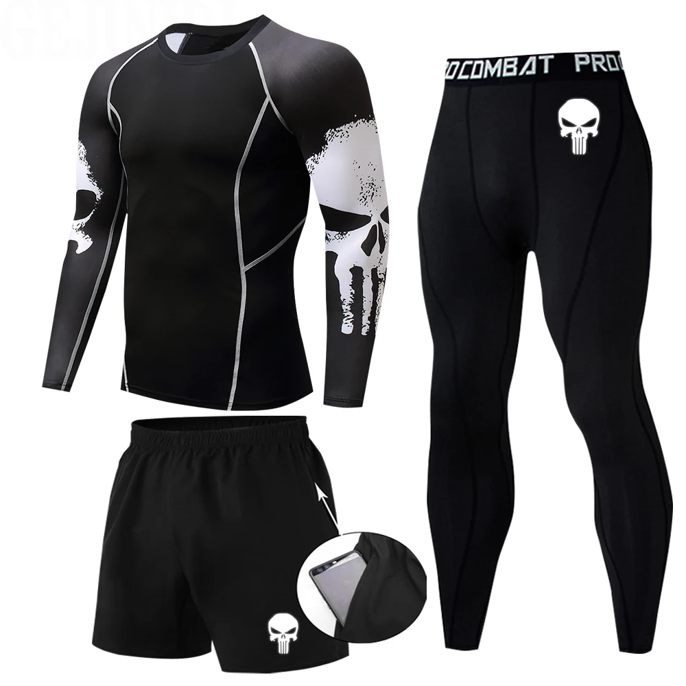 New Wolf Head Thermal Underwear Suit men's Long Quick-Drying Antibacterial Stretch Men's Thermal Underwear 3-Piece Set 2