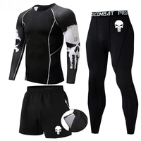 New Wolf Head Thermal Underwear Suit men's Long Quick-Drying Antibacterial Stretch Men's Thermal Underwear 3-Piece Set 2