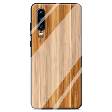 A7 Чехол для huawei P30 из закаленного стекла с деревянным камнем и рисунком для телефона huawei P30 p30 Защитный чехол противоударный - Цвет: A7