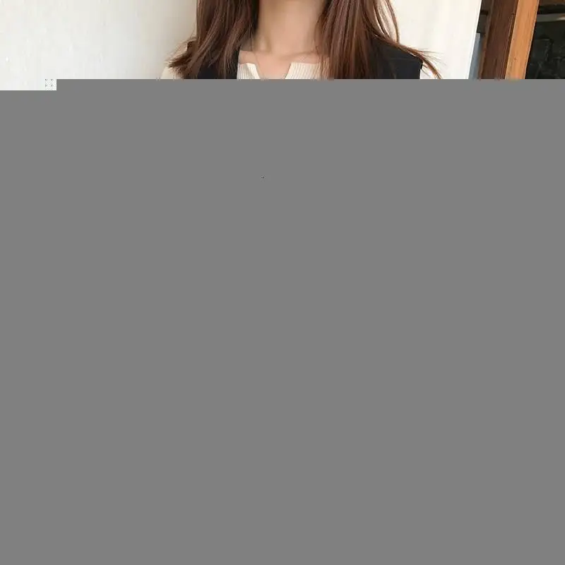 Женское элегантное офисное пальто с карманами, без рукавов, куртка на одной пуговице, верхняя одежда, весна-осень, однотонный Повседневный жилет