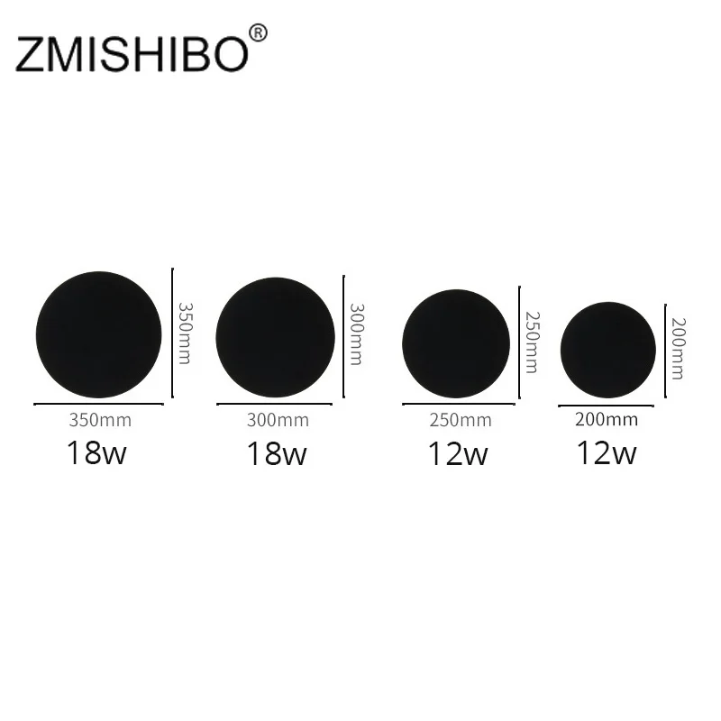 ZMISHIBO Креативный светодиодный круглый настенный светильник с эффектом затмения 10 Вт 12 Вт 15 Вт 20 Вт современный Комбинируемый супер яркий настенный светильник