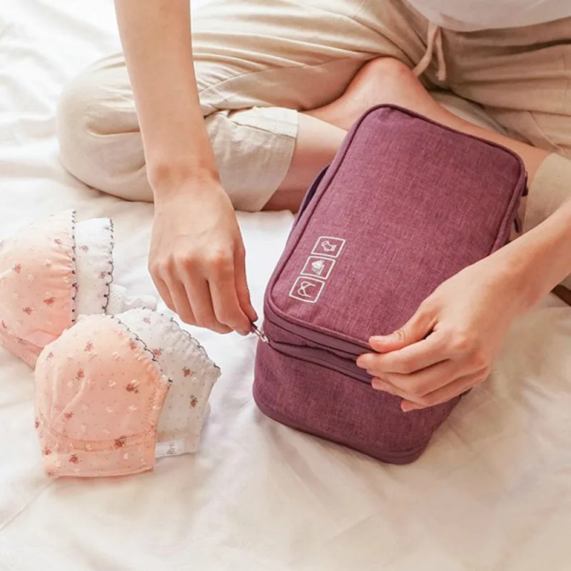 High Capacity Bra Bag Travel Storage Bag for Underwear Socks Cosmetics  Closet Clothes Organizer Storage Bag Home Suppies