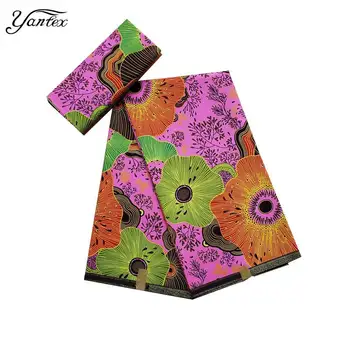 

YANTEX African Wax Prints Fabric 6 Yards New Ankara Nigeria Veritable Wax African Prints Ankara Wax Batik Fabric For Lady Dress