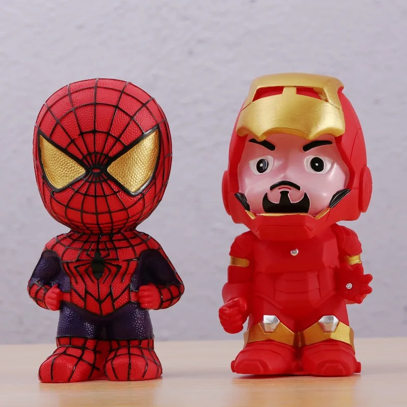 Marvel Creative Spider-Man Cartoon Piggy Bank Captain America Avengers Vinyl Children's Day Gift | Дом и сад