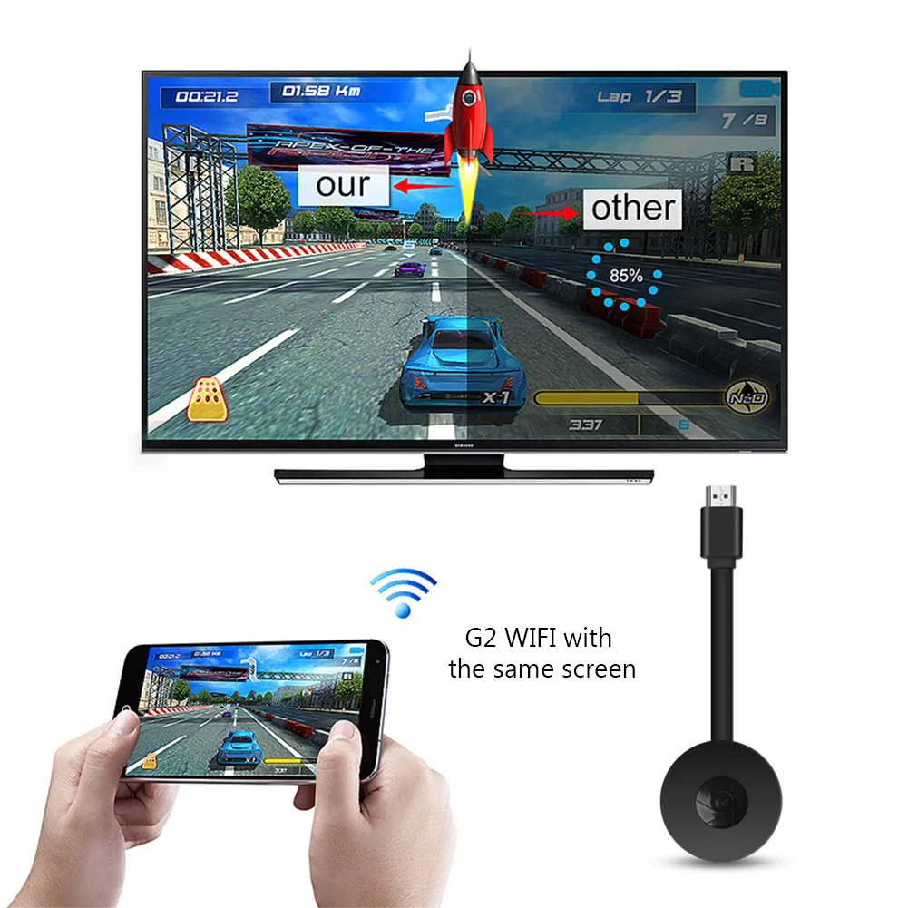 new tv sticks G2 Wireless Wifi HD Display Dongle Transmitter Receiver 2.4G HD 1080P for Airplay Miracast Mirroring Cable Adapter iOS Android new tv sticks