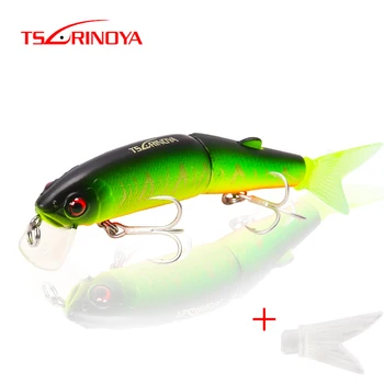 

TSURINOYA 2 Secs Jointed Bait 113mm 13g Floating 0-1.8m Minnow Bait Fishing Lure Wobbler Peche Leurre Isca Artificial Para Pesca