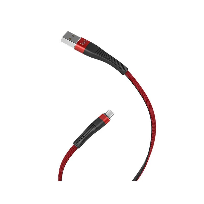HOCO U39 24 шт./лот 1,2 м нейлоновый Прочный USB кабель для iPhone type-C кабель Micro кабель для samsung USB C провод зарядного устройства