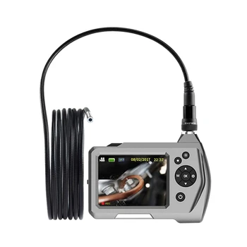 Best Industrial HD Endoscope Borescope 7.6mm Mini Inspection Camera Endoscope 3.5Inch Borescope With 5M Semi-Rigid Metal Gooseneck LE