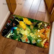 Прямая поставка, камушки, милые животные, собака, пейзаж, цветок, кухонный коврик, длинная полоса, нескользящая, Абсорбирующая, бытовая замша, дверной коврик для спальни