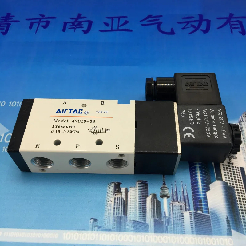 4V310-08 4V310-10 DC24V AC220V пневматические инструменты качественные пневматические компоненты электромагнитный клапан Airtac 4V Серия