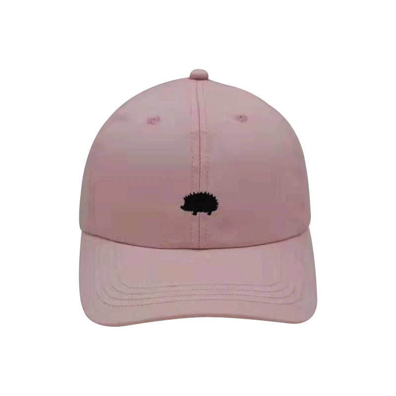 Pink Папа шляпа прекрасный Ежик вышивка бейсболка женская летняя Snapback Мужская кепка s унисекс эксклюзивный выпуск хип-хоп шапки - Цвет: Pink