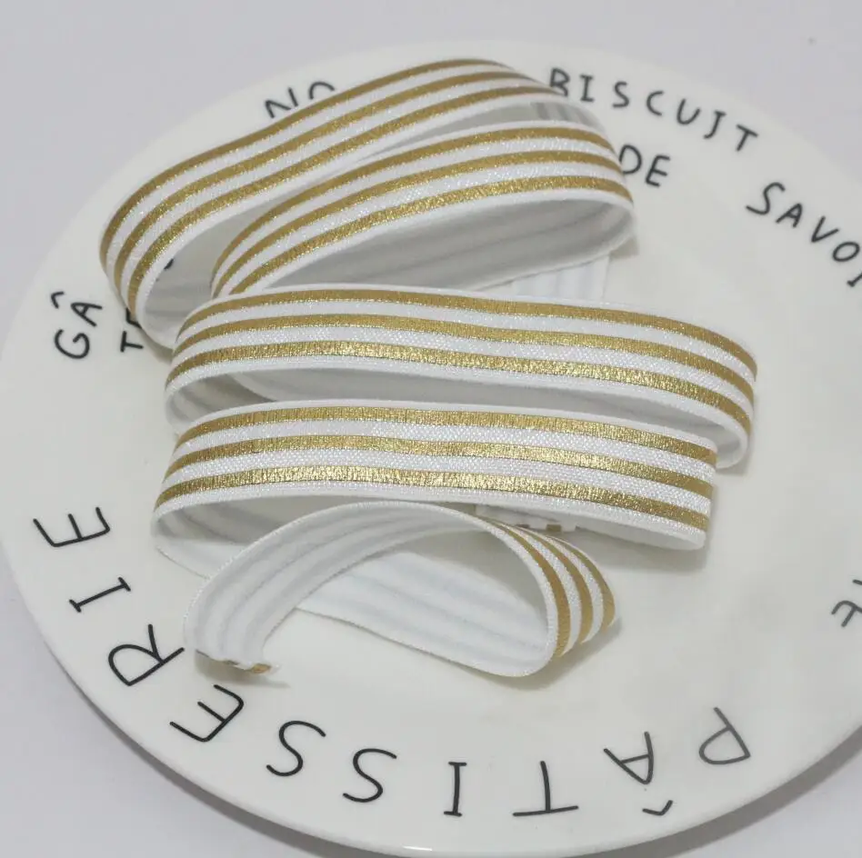 NO.21 5 ярдов/партия, 5/8 ''(16 мм), фольга, напечатанная, для создания эластичных лент, эластичная лента, лента, сделай сам, ремесла для одежды - Цвет: NO.21
