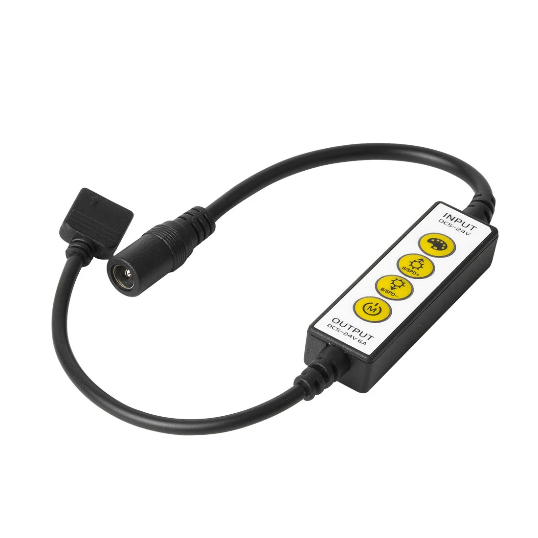 DC5-24V мини 4 клавиши светодиодный контроллер 5050 контроллер одного цвета RGB/RGBW/CCT/RGB+ CCT 4pin/5pin/6pin Светодиодная лента