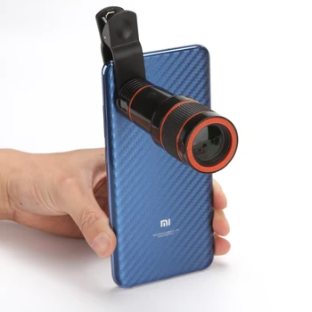 

universal 12X Telescope Binocular Optical Zoom Telescope Camera Lens Clip Mobile Phone len For iPhone