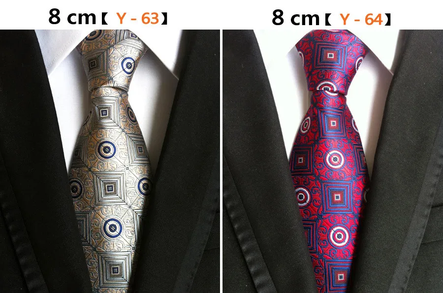 Мужские жаккардовые галстуки в клетку вечерние из 100% шелка деловые и 2019|woven