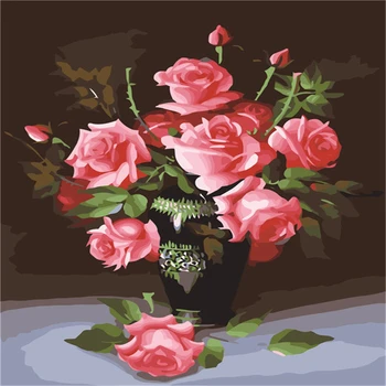 

My Love Paintings By Numbers DIY Pictures Oil Coloring By Numbers Linen Drawing By Numbers Canvas Decor New Arrivals