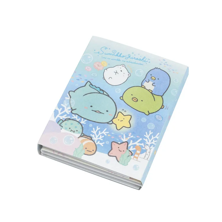 Мультяшный милый Sumikko Gurashi 6 складных самоклеящихся блокнотов для заметок, чтобы сделать список еженедельников, Липкие заметки, школьные офисные принадлежности