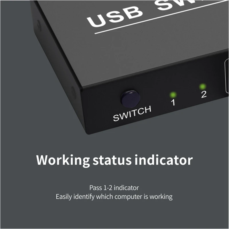 Usb 2,0 распределительный Переключатель Селектор 4 порта 2 компьютера периферийный коммутатор адаптер концентратор для ПК, принтер, сканер, мышь, клавиатура
