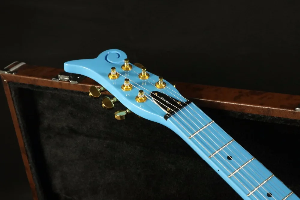 Prince Electric Guitar CNC Made Gold Hardware Wilkinson Tuner Good Job Free Shipping Top Quality Blue Color