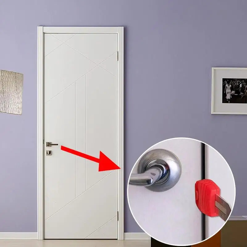 1 шт. Красный портативный дверной замок дорожный держатель из нержавеющей стали