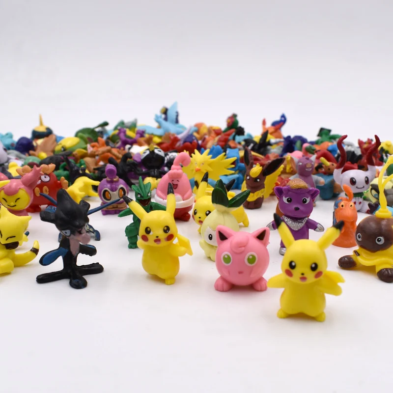 144 шт./лот 2-3 см аниме Eevee Espeon Umbreon Glaceon Vaporeon разные стили ПВХ Фигурки мини-кукла, игрушка