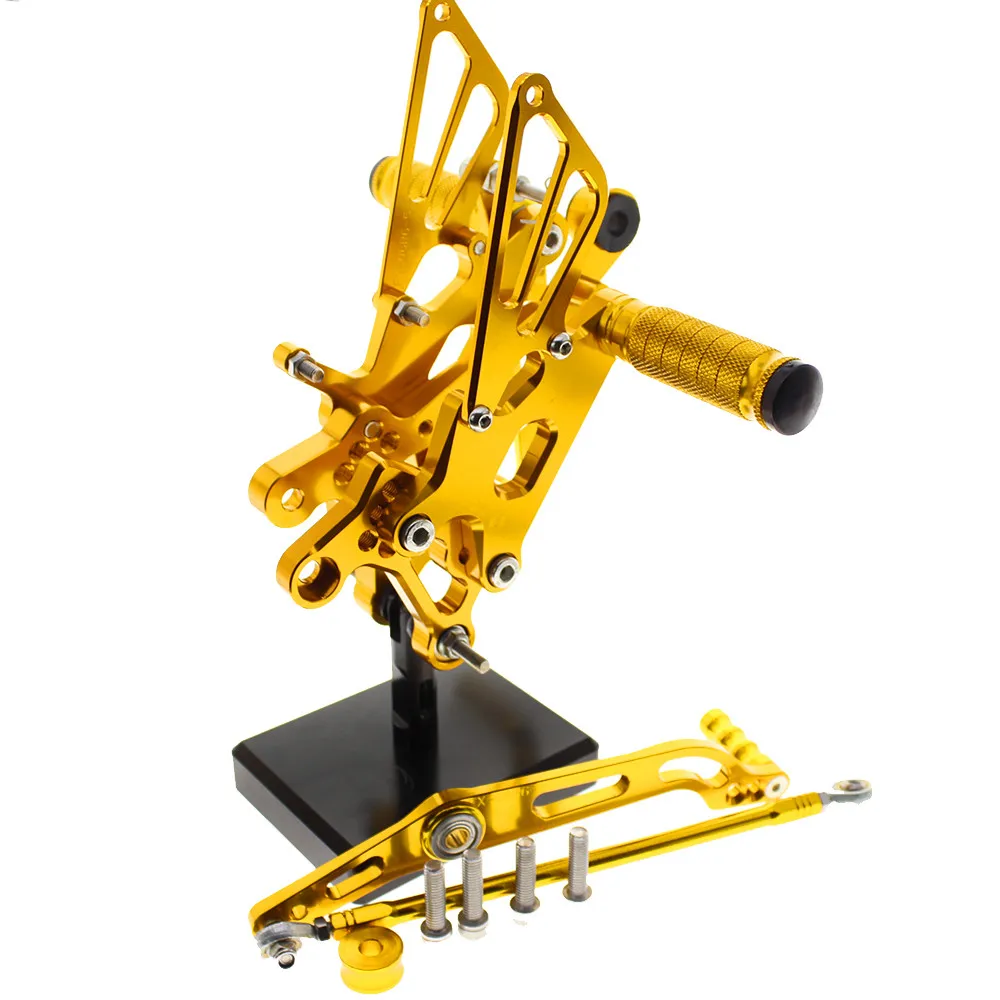 CNC Алюминиевый Регулируемый мотоцикл Rearset задний Набор Подножки педаль Подножка для YAMAHA R6 YZF R6 2006- 14 13 12 11