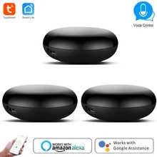 Novo wifi ir controle hub casa inteligente blaster infravermelho controle remoto sem fio via smartlife tuya app trabalho com alexa casa do google