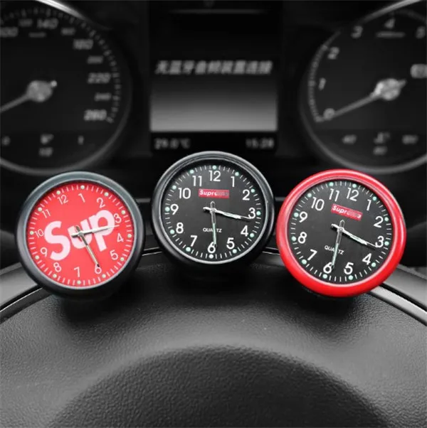 TiooDre Horloge de Voiture Automobile Horloge /à Quartz Voiture D/écoration Montre Ornements Int/érieur de v/éhicule Montre avec Climatisation Sortie Clip