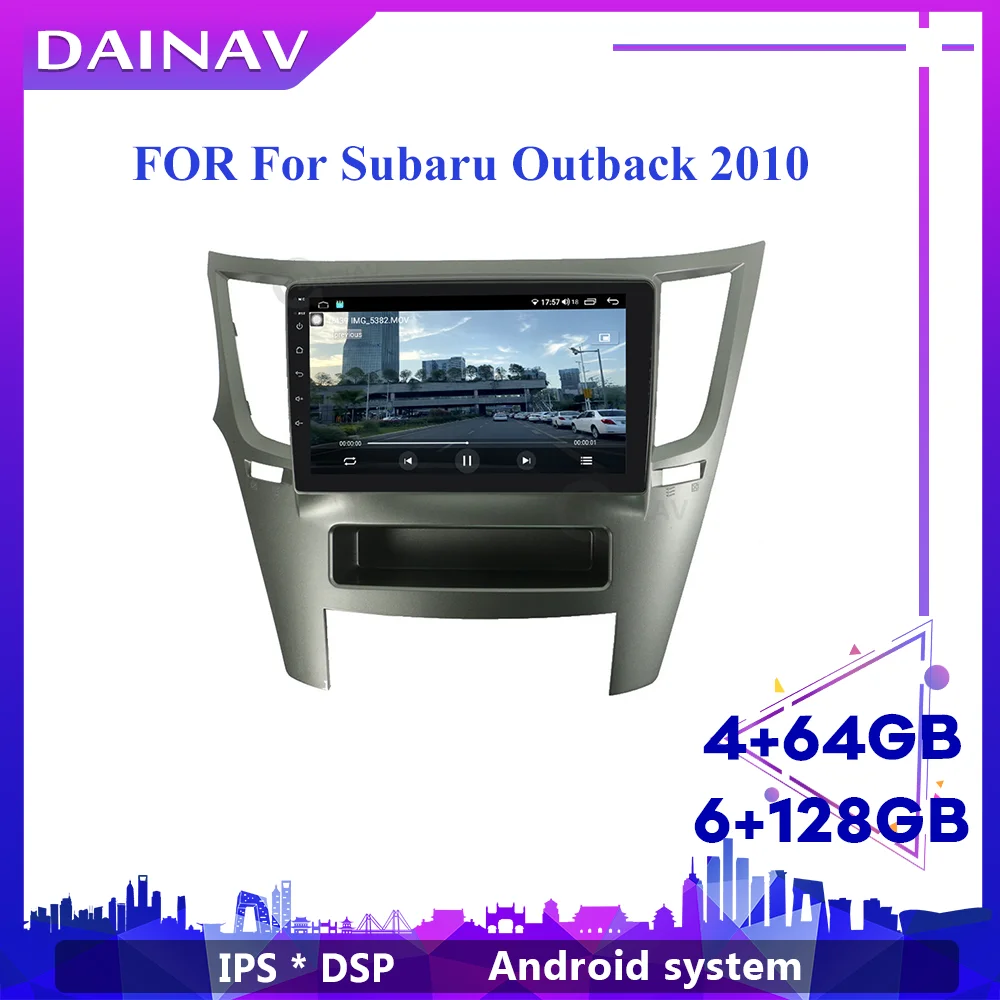Автомагнитола 2 Din на Android мультимедийный стерео-проигрыватель для Subaru Outback 2010 Tesla
