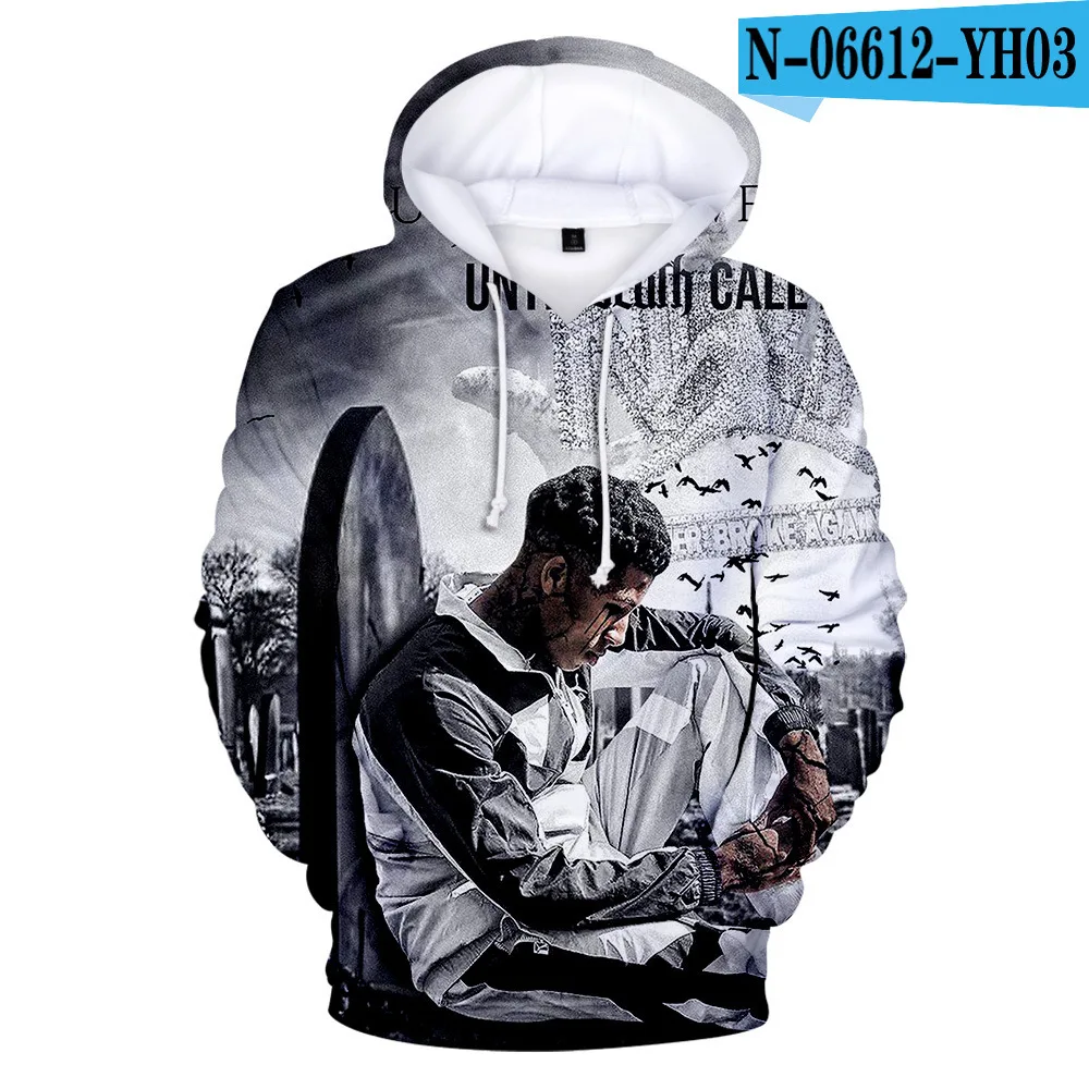 3D Новинка, толстовки с 3D изображением рэпера YoungBoy Never Broke agne, Мужская/женская уличная одежда, модные теплые толстовки на осень/зиму, топы - Цвет: 3D